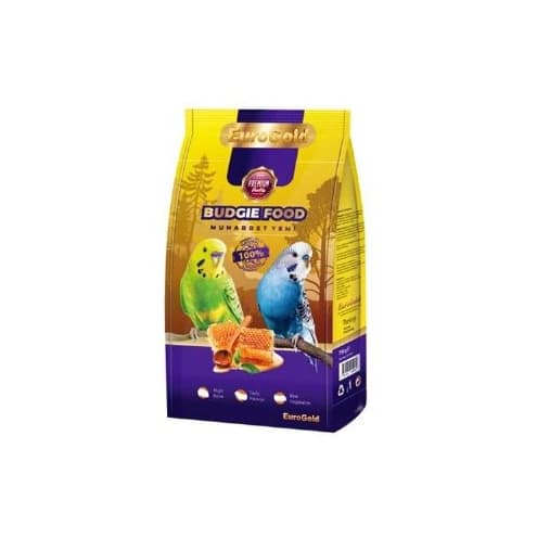 Eurogold Ballı Muhabbet Kuşu Yemi - Meyve Aromalı Premium Karışık Yem (500 Gr)