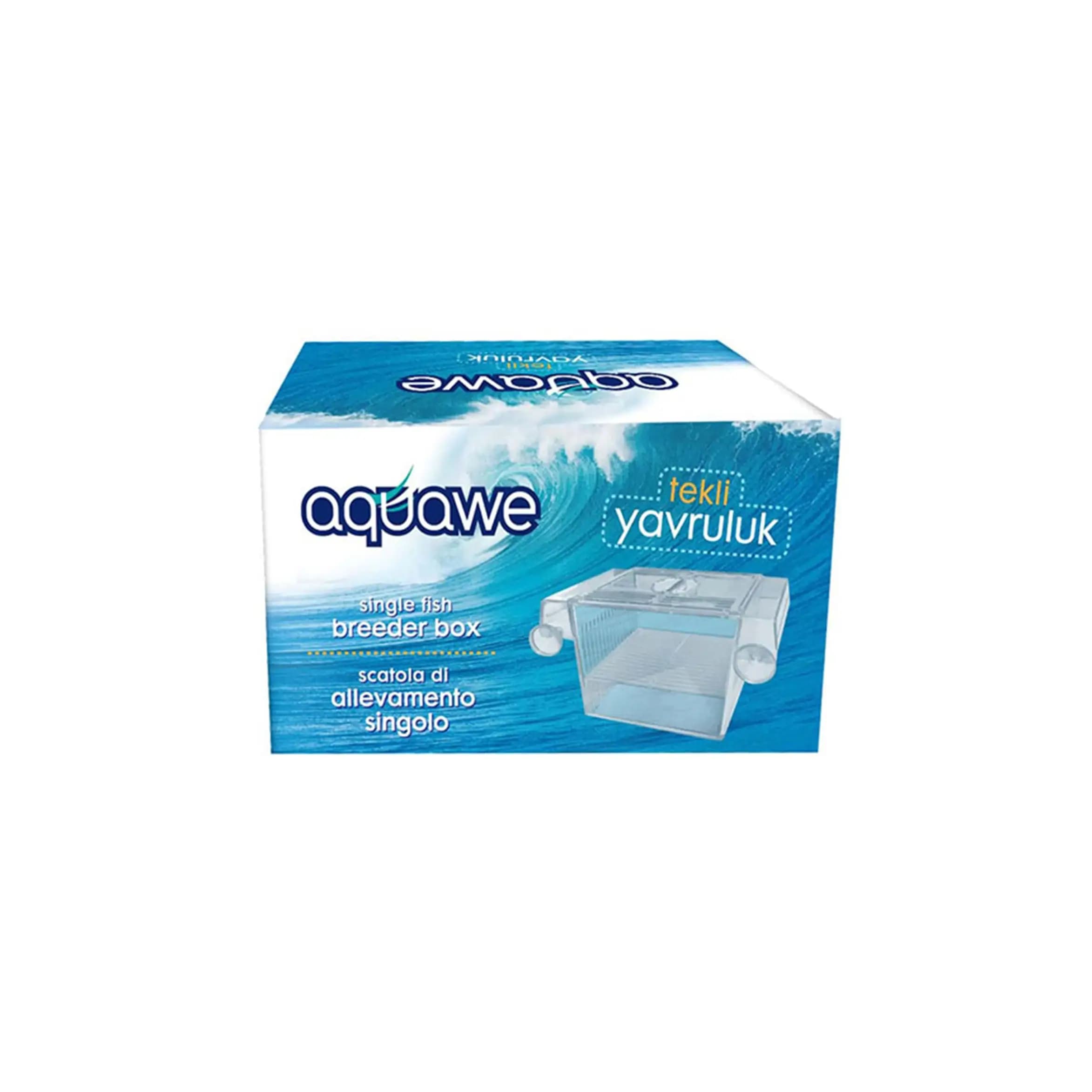 Aquwawe Vantuzlu Tekli Balık Yavruluk (Single Fish Breeder Box)