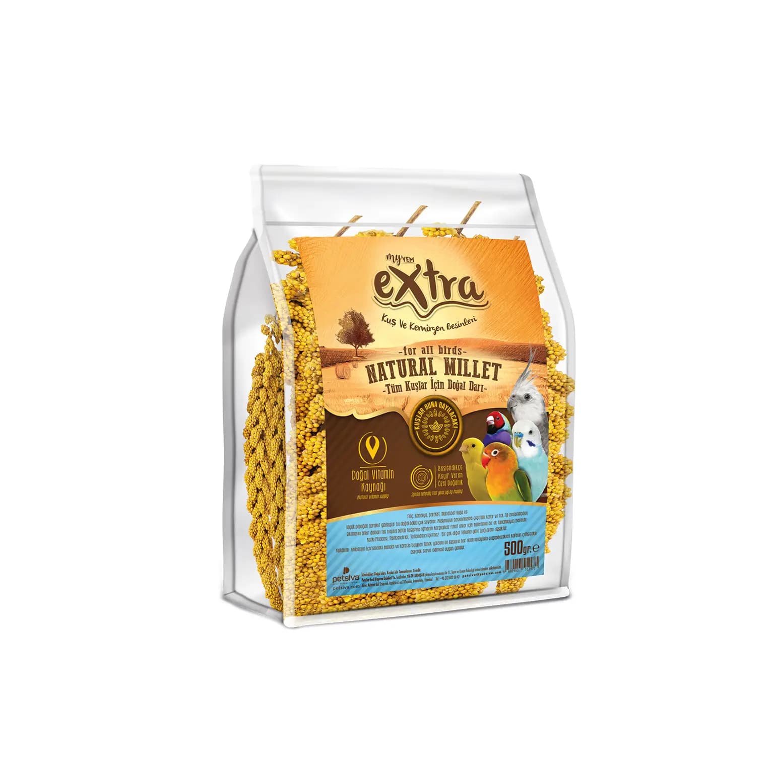 MyYem Extra Sarı Doğal Daldarı Kuş Ödül Yemi - 500 gr