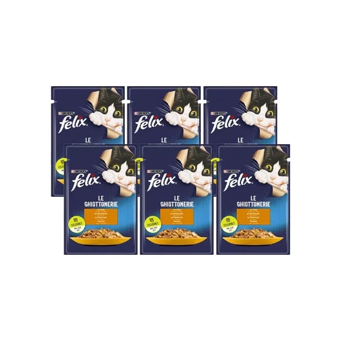 Felix Tavuklu Jöleli Yaş Kedi Maması - 6'li Avantaj Paketi (6x85 Gr)