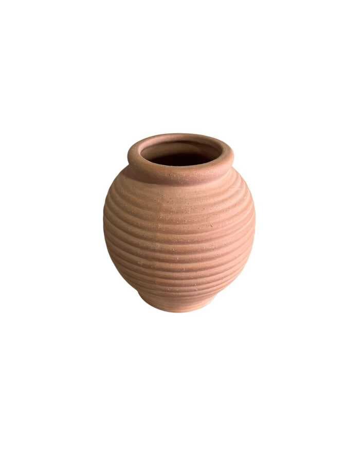 Dekoratrif Yivli Anfora Vatoz ve Balık Yuvalığı 12 cm
