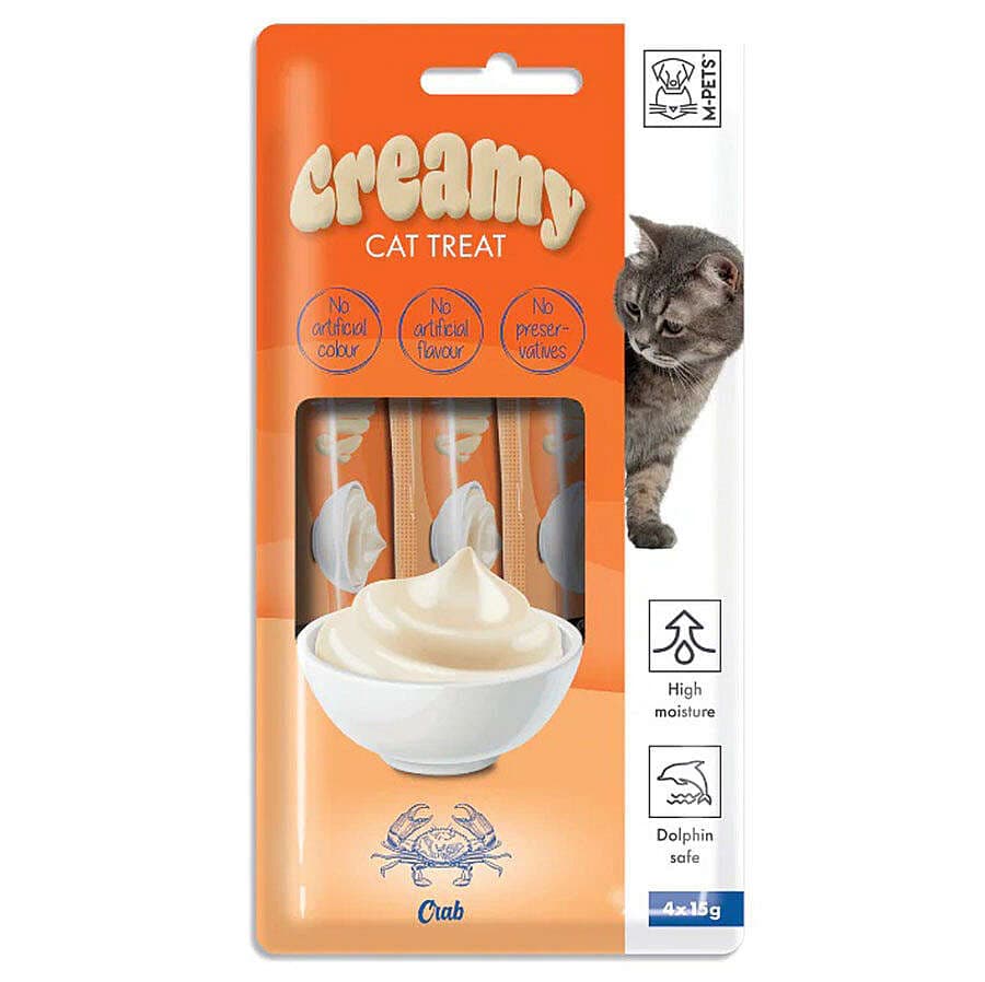 M-Pets Creamy Yengeçli Kedi Ödülü 15 g