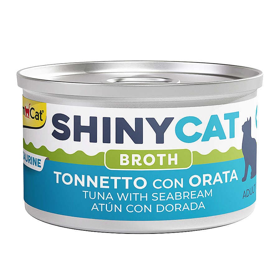 Gimcat Shinycat Sos İçinde Beyaz Balıklı Ton Balık Kedi Konserve Maması 70 Gr