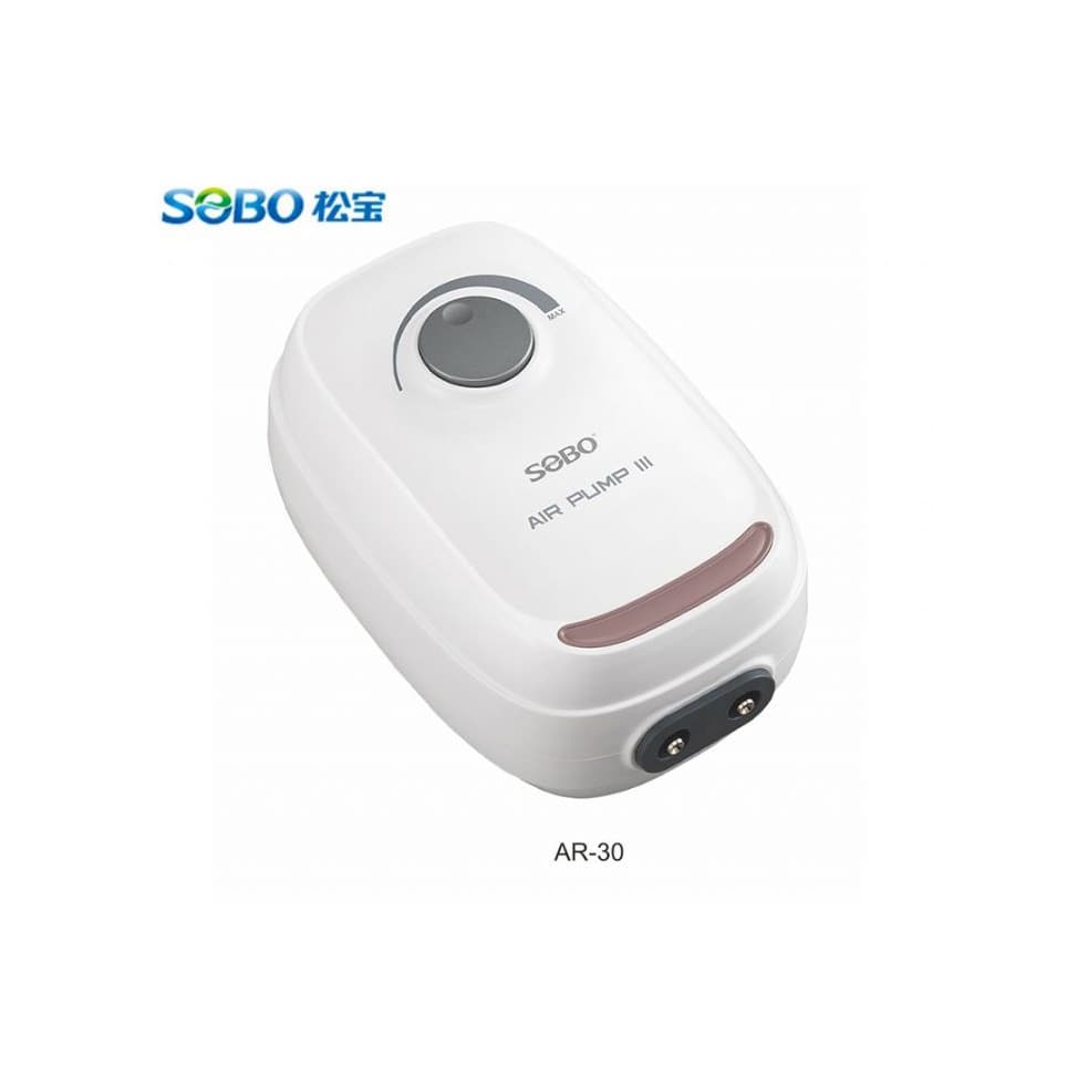 SOBO AR-30 Çift Çıkışlı Akvaryum Hava Motoru 6W 2x4.5 L/Dk