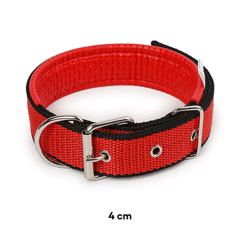 D Pets For Pet Köpek Dokuma Boyun Tasması 4 cm x 40-50 cm - Kırmızı