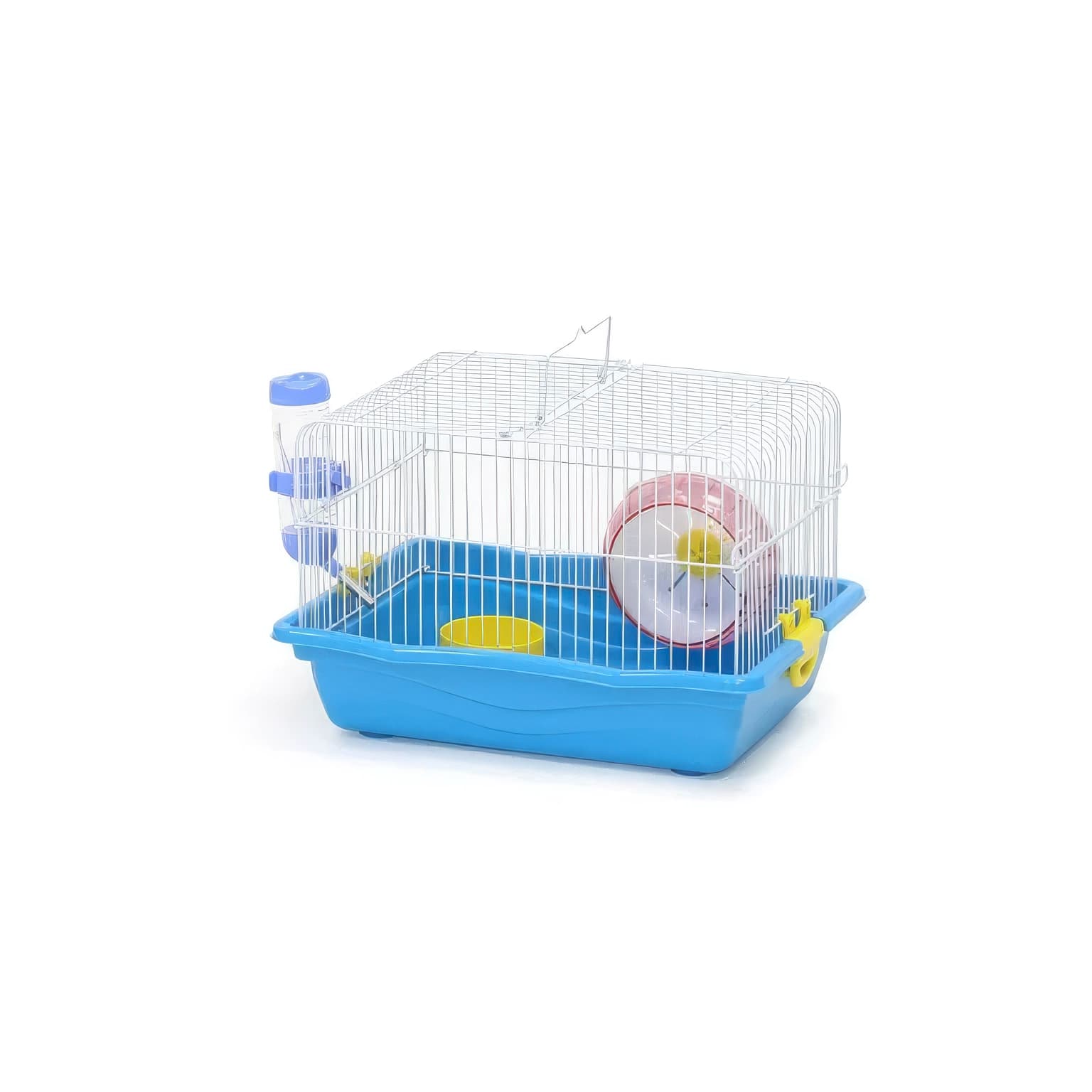 Dayang Tam Aksesuarlı Hamster Kafesi 35 Cm - Suluk, Mamalık ve Çark Hediyeli (Hazır Set)