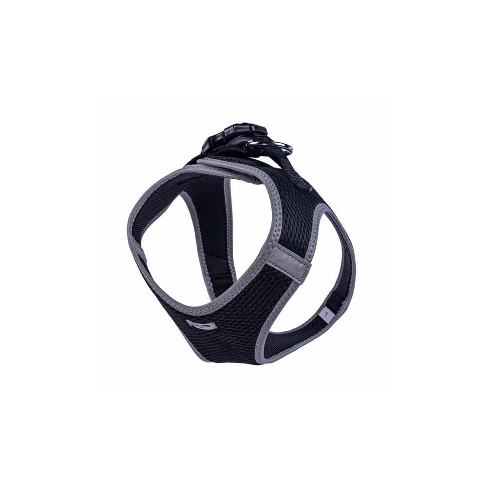 Doggie Havalı Dokuma Reflektörlü Siyah Küçük Irk Köpek Göğüs Tasması Large (42-48 cm)