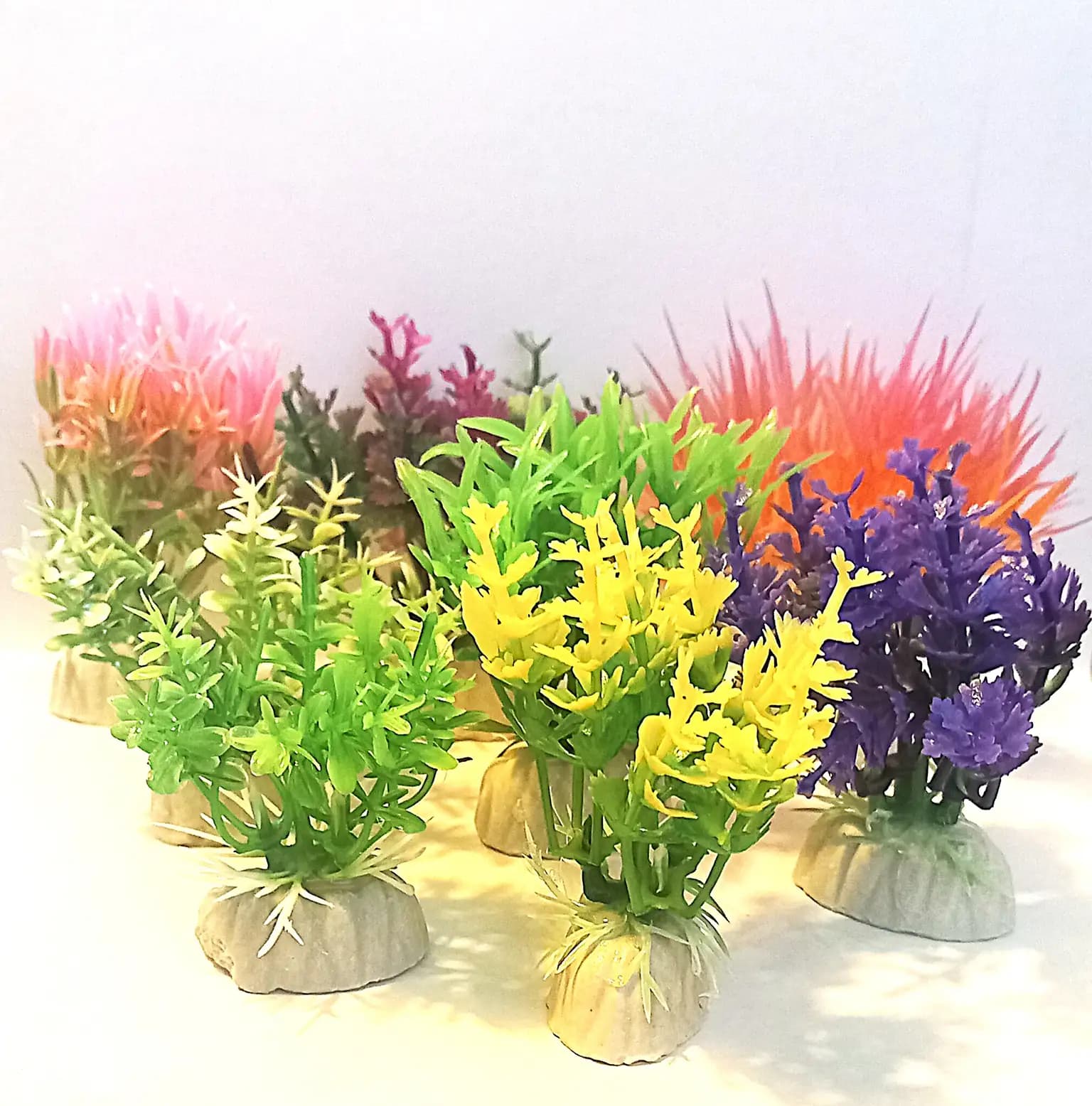 Madpet 5-7 Cm Karışık Desenli Yapay Akvaryum Bitkisi