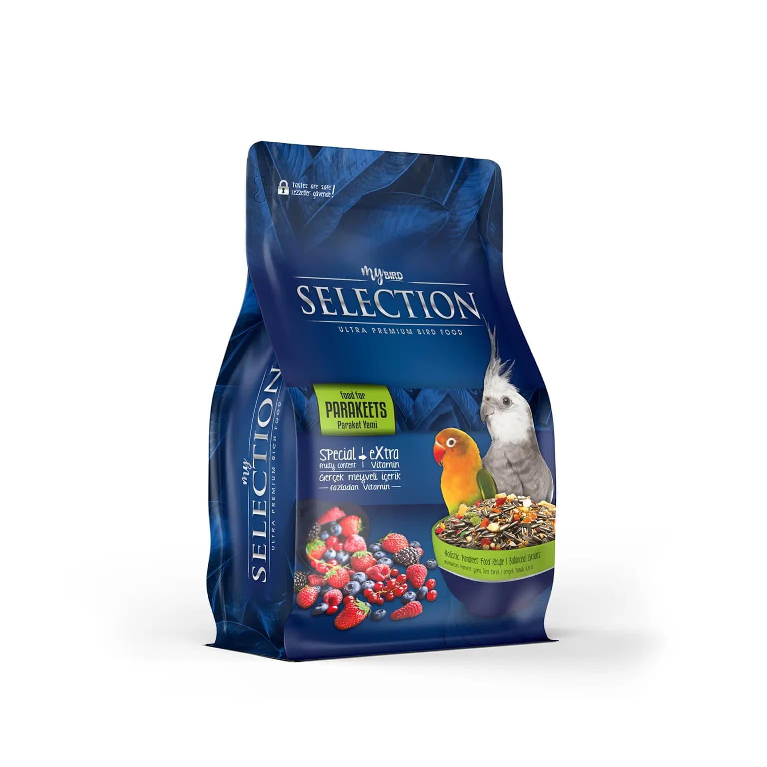 MyYem Selection Gerçek Meyve Parçalı Paraket (Sultan & Cennet) Yemi - 1 Kg