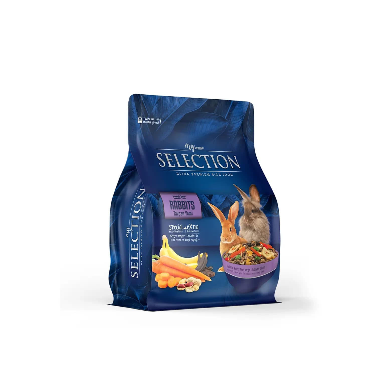 MyYem Selection Meyve ve Sebze Takviyeli Tavşan Yemi 1 Kg - Ultra Premium Lezzet