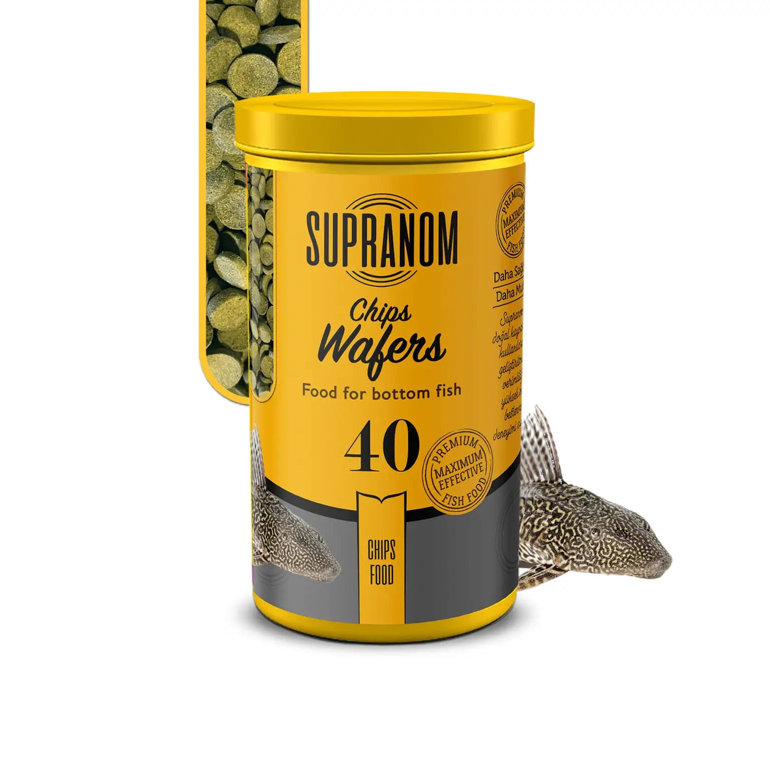 Supranom Chips Wafers Profesyonel Dip Balık Yemi - 250 ml (No. 40)