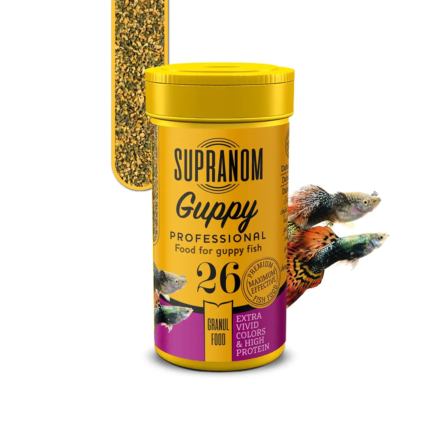 Supranom Guppy Profesyonel Lepistes Balık Yemi - 100 ml (No. 26)