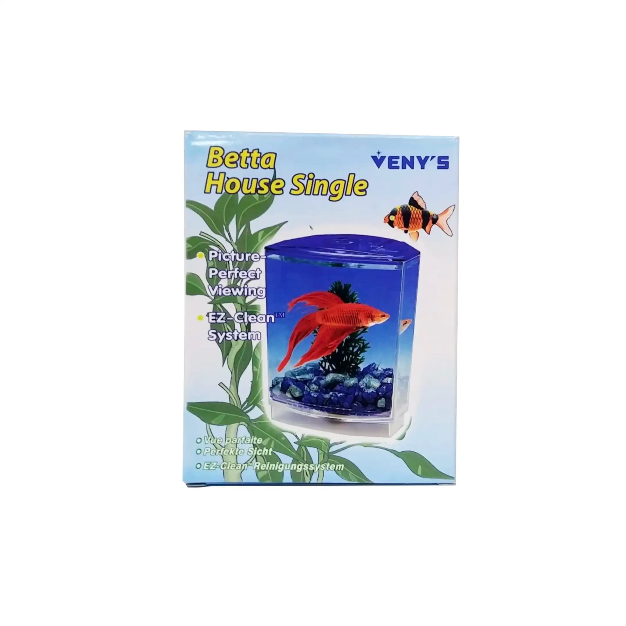 Veny's Betta House Single Akrilik Mini Beta Balığı Akvaryumu 10x7x12 cm