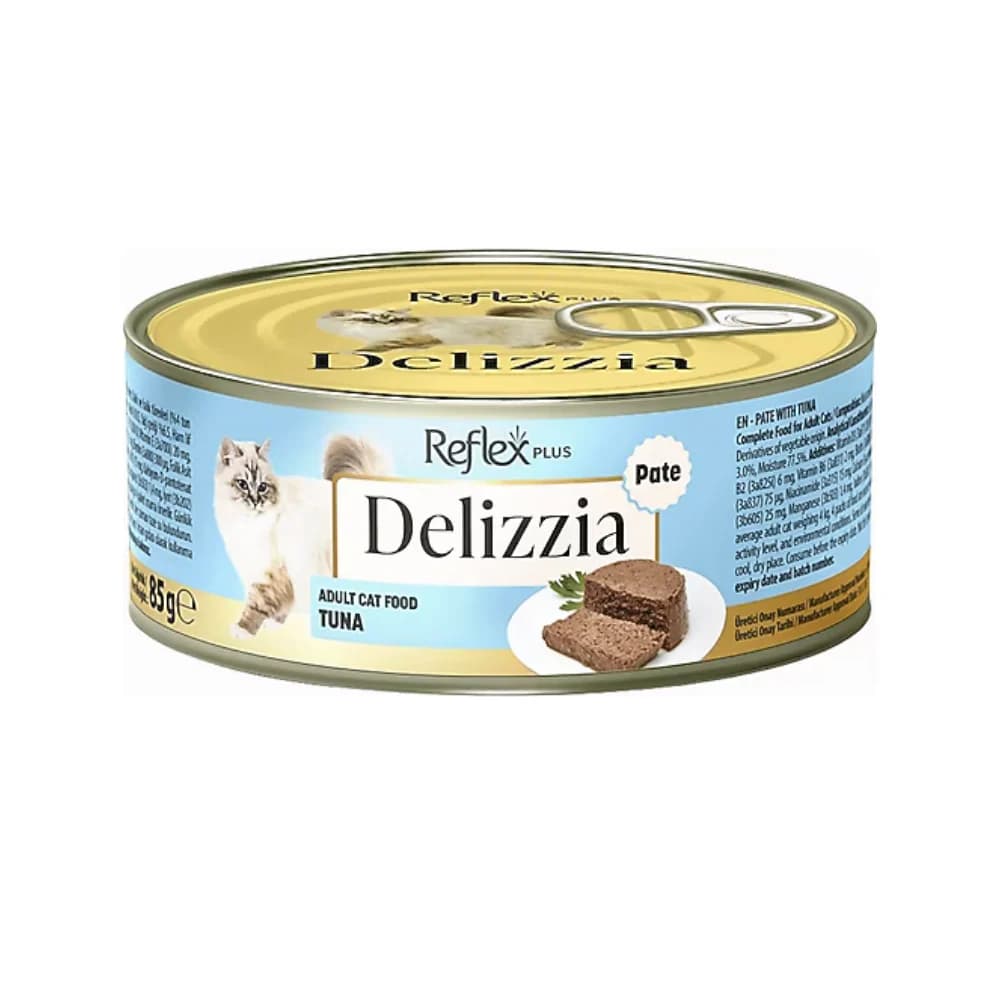 Reflex Plus Delizzia Ton Balıklı Ezme Yetişkin Kedi Konservesi 85 gr