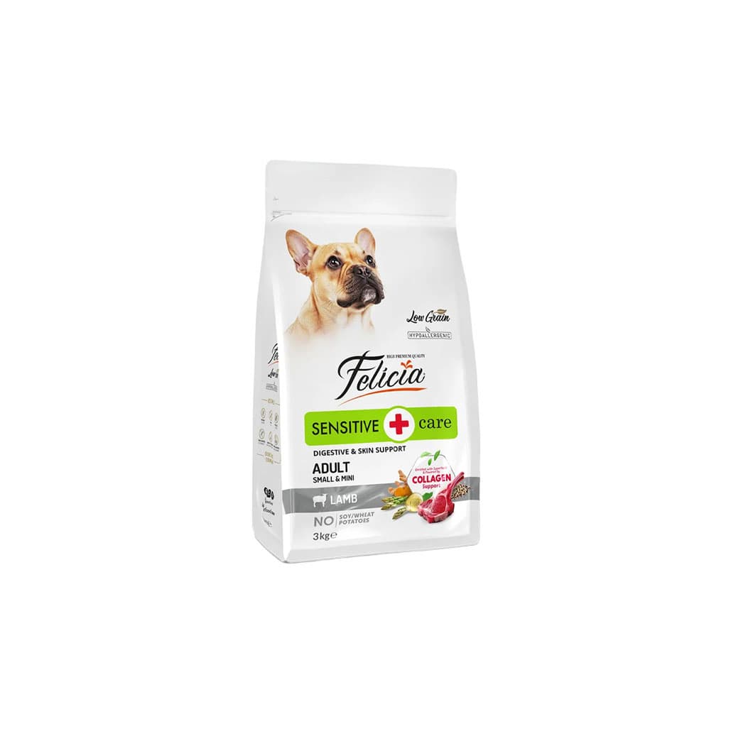 Felicia Sensitive Care Kuzu Etli Küçük ve Mini Irk Yetişkin Köpek Maması 3 KG
