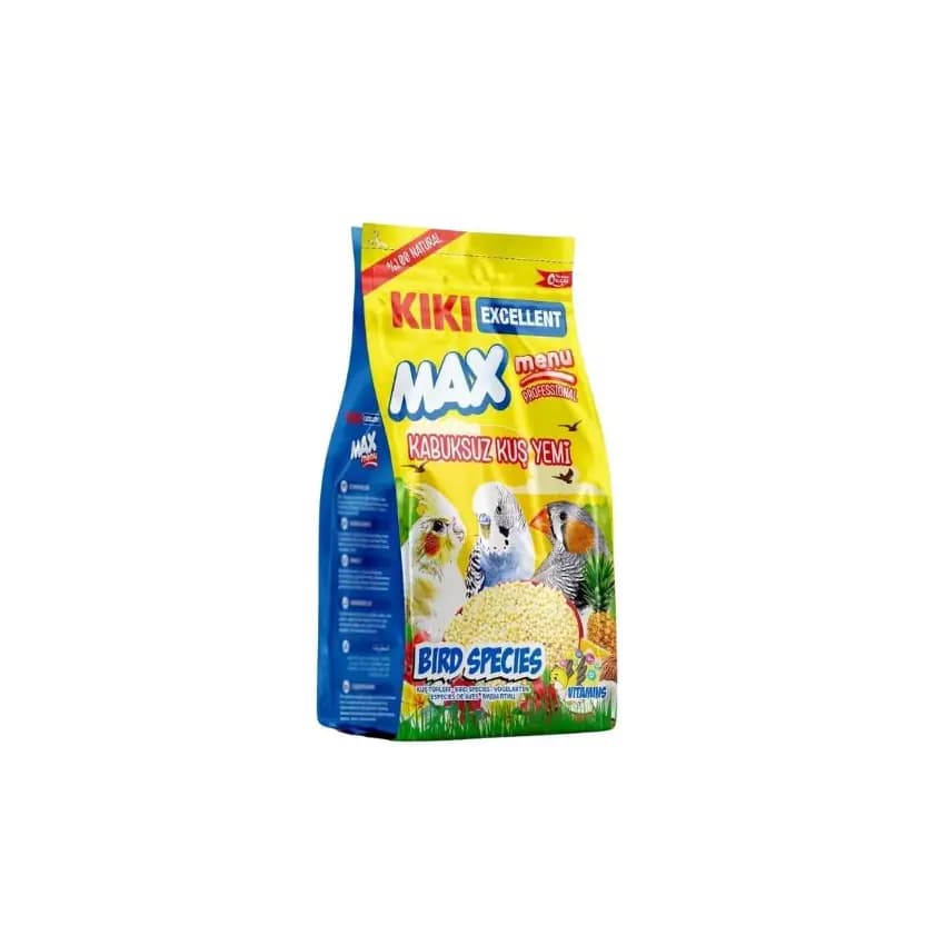 Kiki Excellent Max Menu Kabuksuz Muhabbet Kuşu Yemi 400 Gr