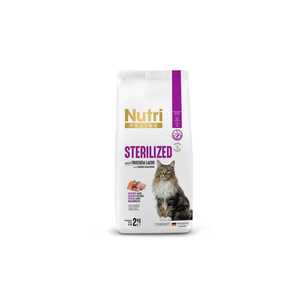 Nutri Feline Sterilized Taze Somonlu Kısırlaştırılmış Kedi Maması 2 kg