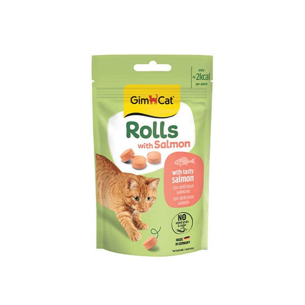 GimCat Rolls Somonlu Kedi Ödül Tableti 50 gr