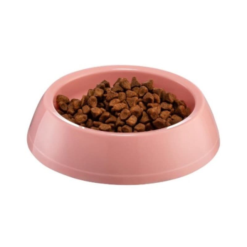 Mikopet Küçük Yuvarlak Pembe Kedi ve Köpek Mama Kabı 14 cm