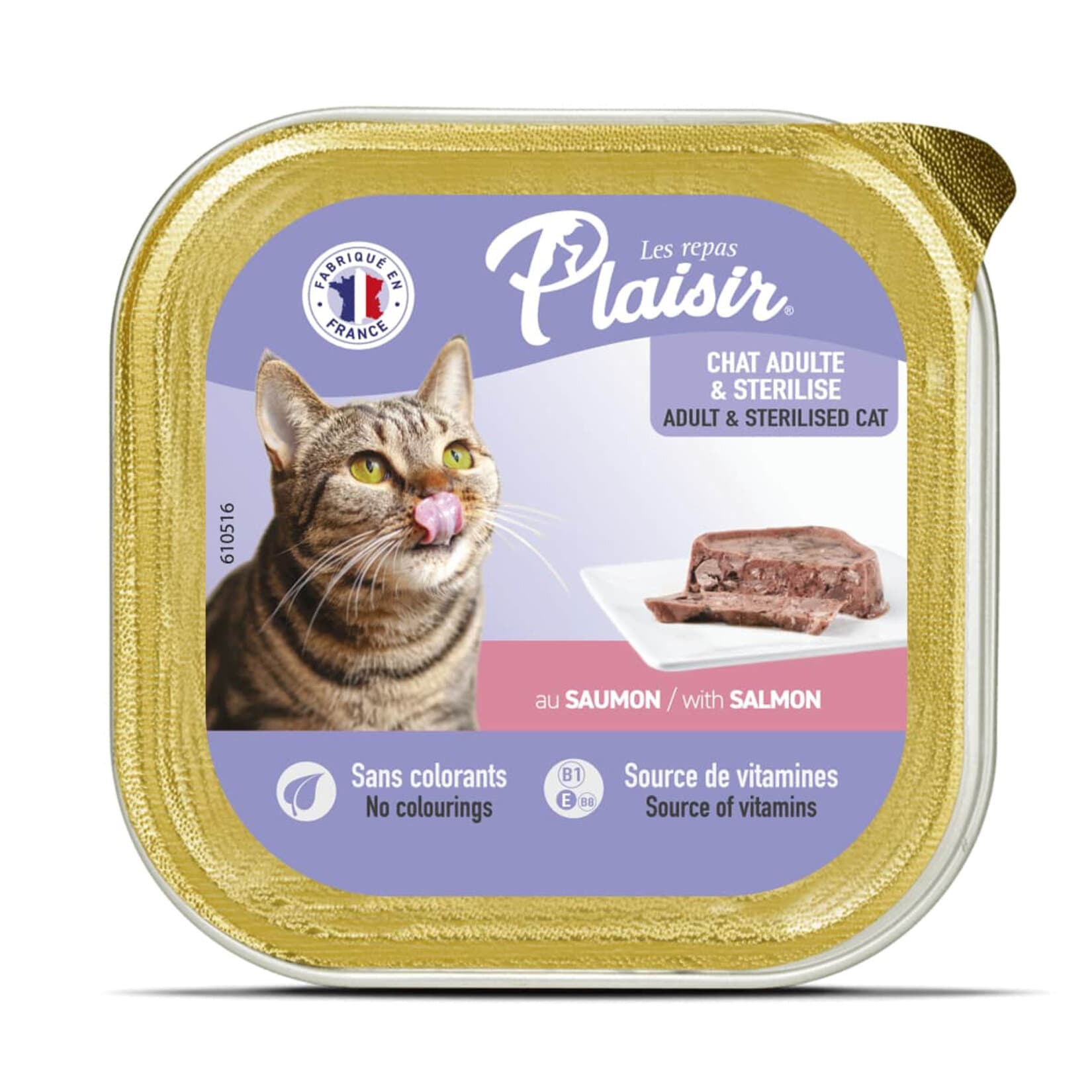 Plaisir Pate Somonlu Yetişkin Kedi Yaş Maması 100 gr