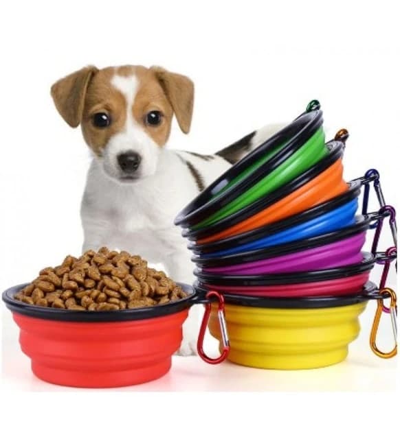Setaş Taşınabilir Katlanır Kedi ve Köpek Mama ve Su Kabı
