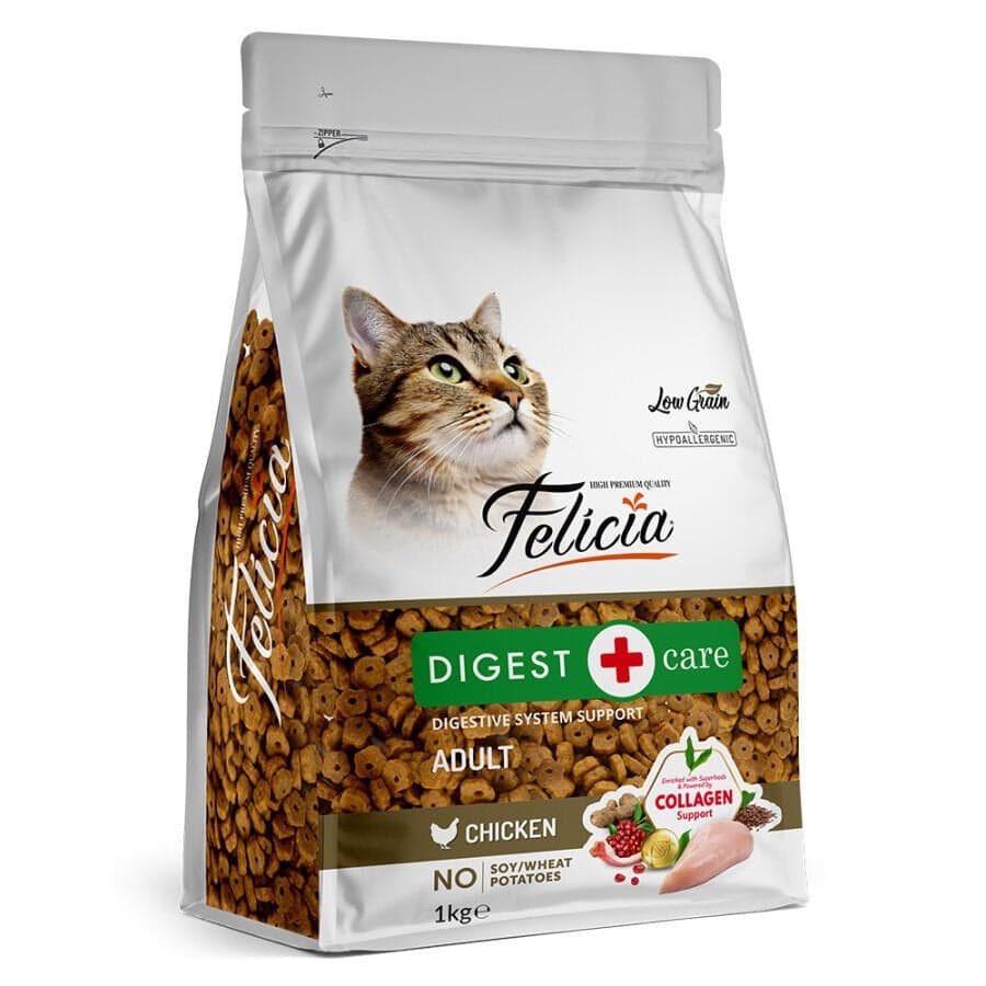 Felicia Hypoallergenic Digest Care Tavuklu Düşük Tahıllı Yetişkin Kedi Maması 1 Kg