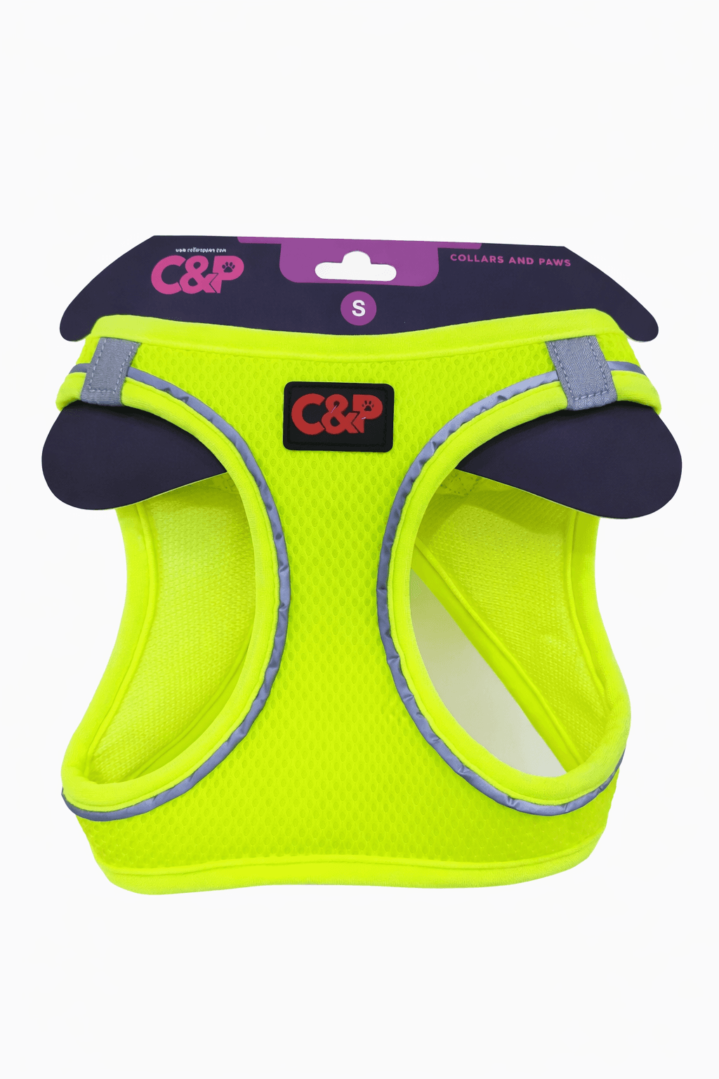 C&P Nefes Alabilir Comfort Köpek Göğüs Yeleği (Air Mesh) S Neon Yeşil