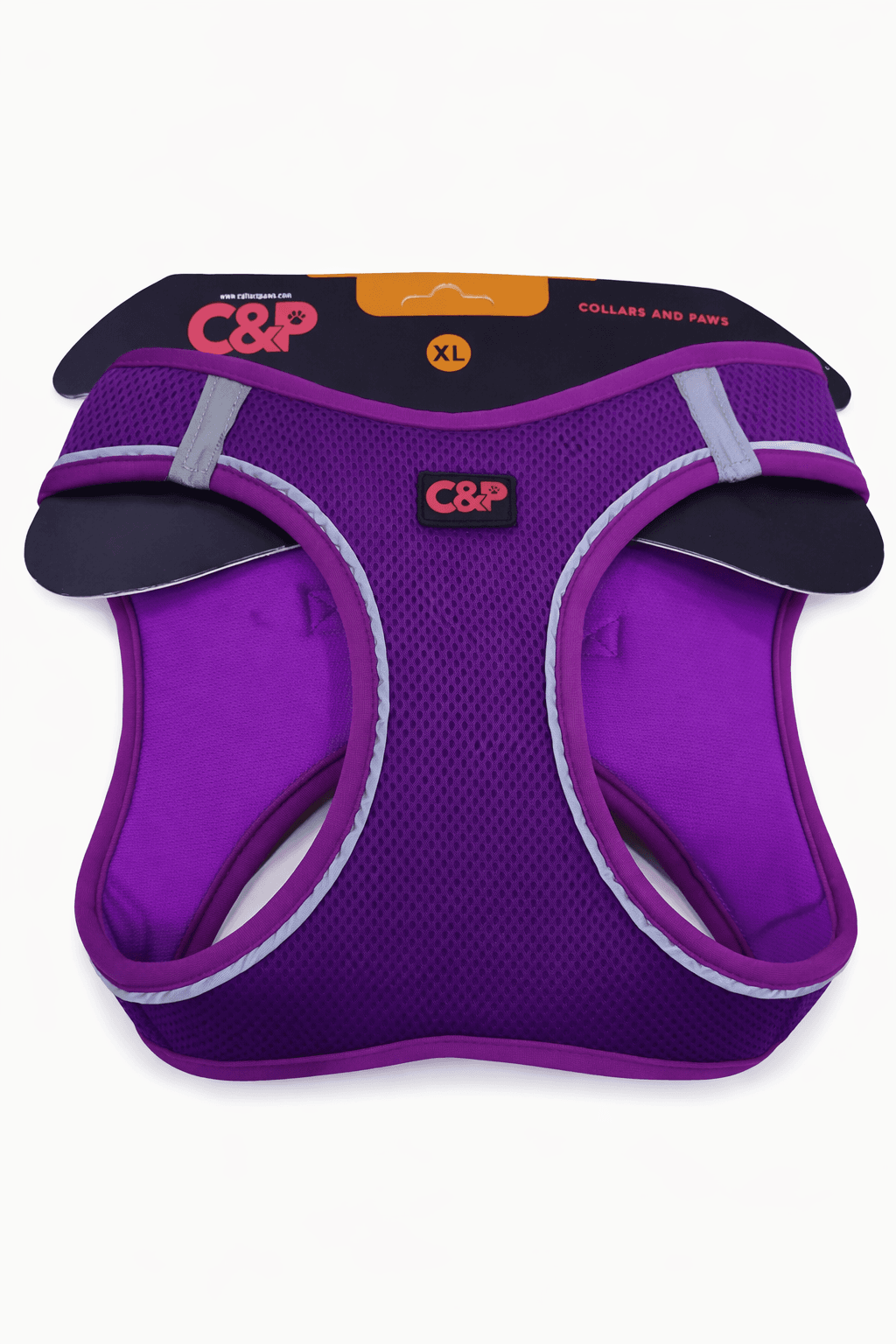 C&P Nefes Alabilir Comfort Köpek Göğüs Yeleği (Air Mesh) XL Beden Mor