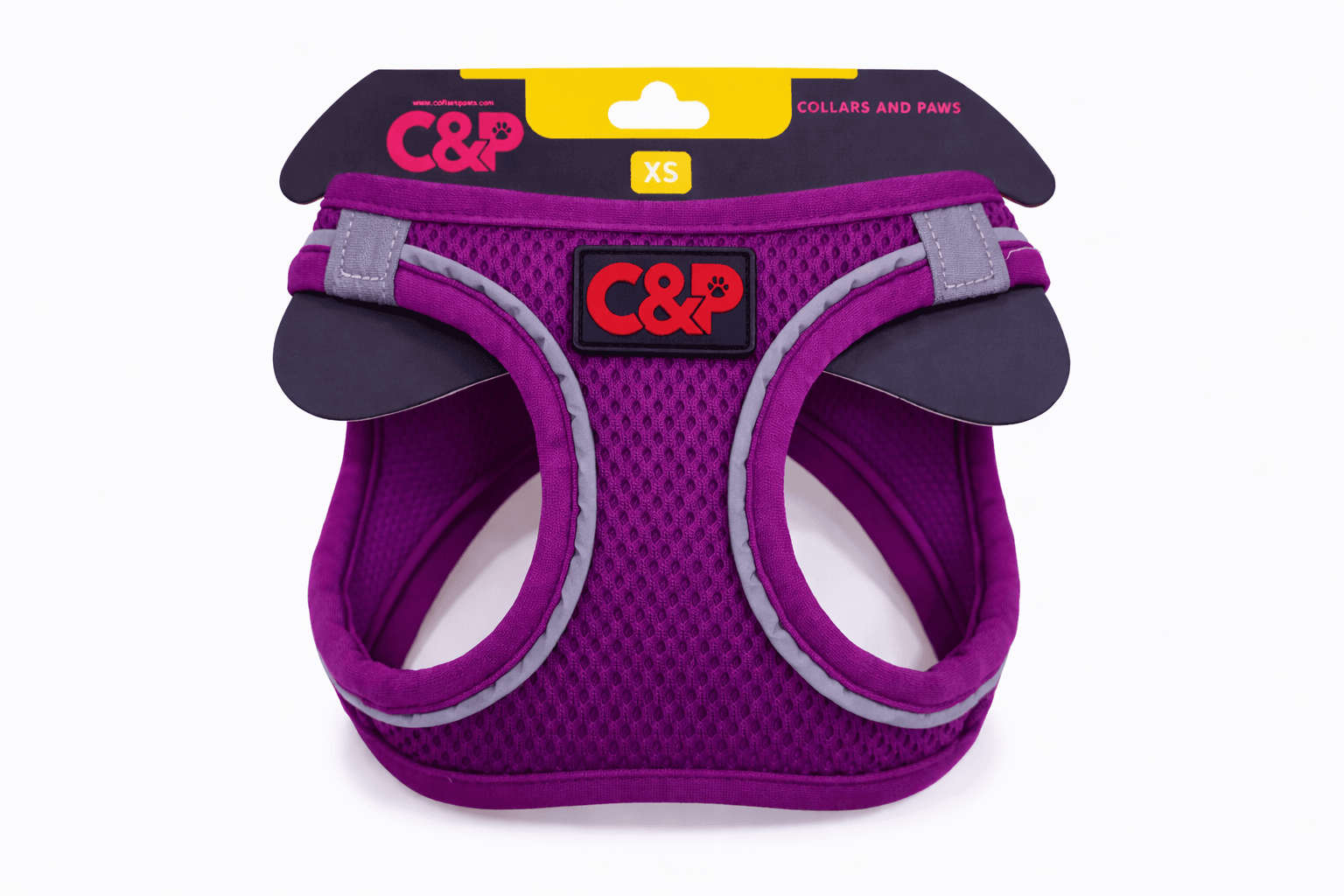 C&P Nefes Alabilir Comfort Köpek Göğüs Yeleği (Air Mesh) XS Mor