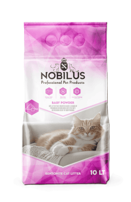 Nobilus Premium Kedi Kumu Bebek Pudra 10 Lt