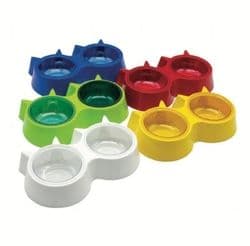 Kulaklı 2'li Mama ve Su Kabı Small Boy