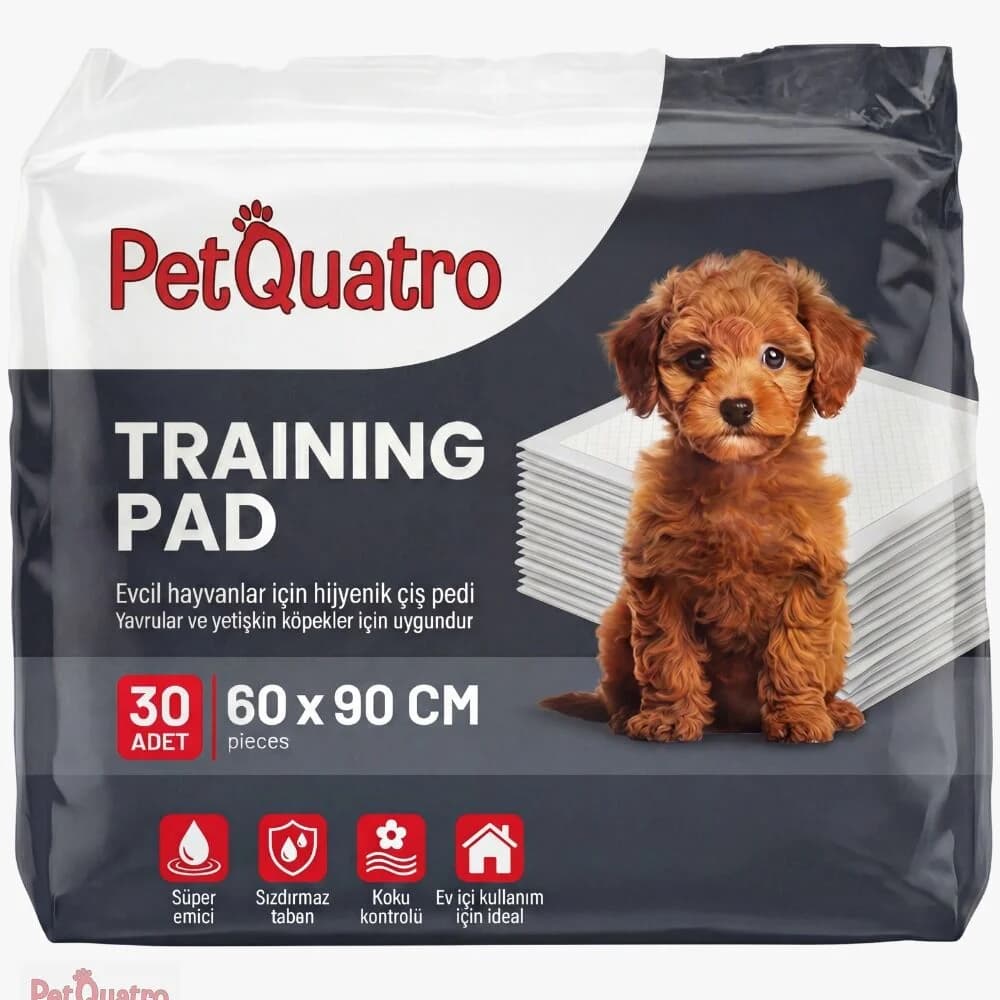 PetQuatro Training Pad Köpek Çiş Pedi 60x90 cm 30 Adet