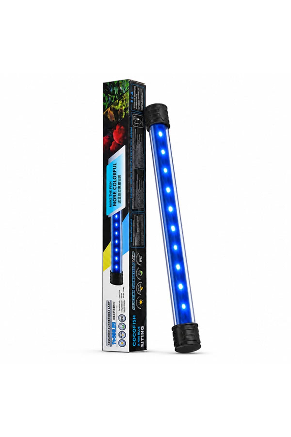 Coco Su Altı LED Lamba 40 cm Beyaz Mavi