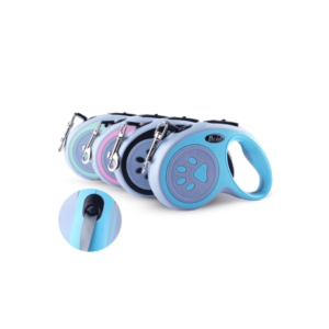 Pati Desenli Otomatik Köpek Gezdirme Tasması 5 Metre Kilitli Mekanizma