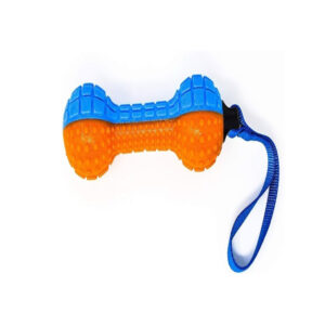 Sert Halatlı Isırma ve Çiğneme Oyuncağı - Dayanıklı Dambıl Formlu Köpek Diş Kaşıyıcı (18 cm)