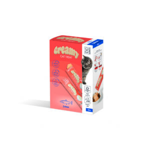 M-Pets Creamy Somon ve Tavuklu Sıvı Kedi Ödül Maması - 25 x 15 gr