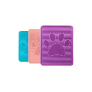 Plastik Kedi Tuvalet Önü Paspası - Kum Tutucu Oluklu ve Kaymaz Tabanlı Mat (50x42 cm)