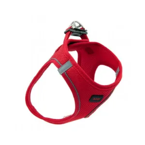 Tailpetz Air Mesh Serinletme Etkili Kırmızı Köpek Göğüs Tasması Xxsmall (1.5-3 kg)