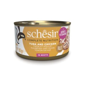 Schesir Suda Pişirilmiş Ton Balıklı ve Tavuklu Kedi Konservesi 85 gr