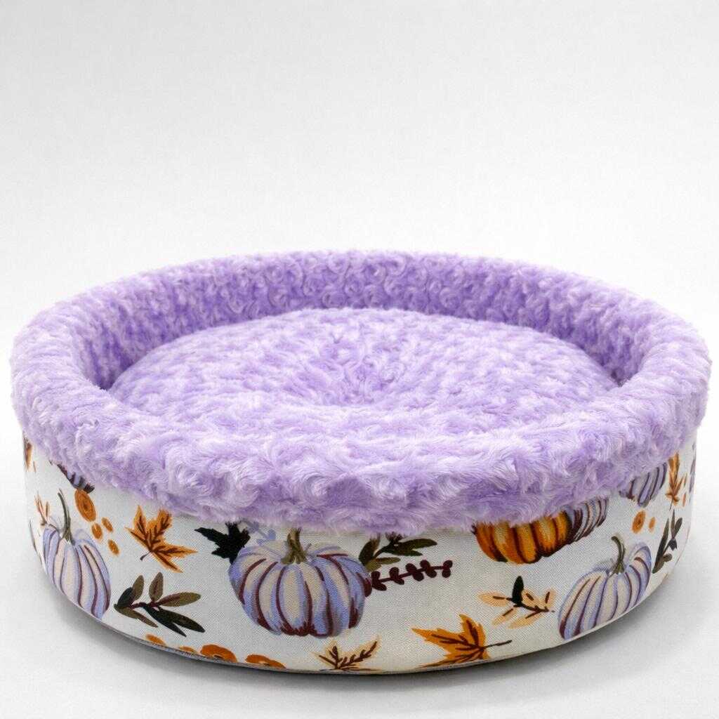 3173-PETPRETTY SPECİEL PELUŞ SİMİT YATAK-KEDİ@KÖPEK- LİLA