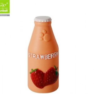 Nunbell Çilek Suyu Tasarımlı Ses Çıkaran Silikon Köpek Oyuncağı