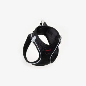 DOCA Siyah Air-Mesh Köpek Göğüs Tasması XS