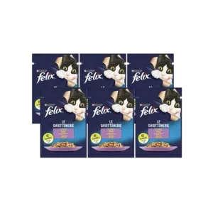 Felix Kuzu Etli Yaş Kedi Maması 6x85 Gr Avantaj Paketi