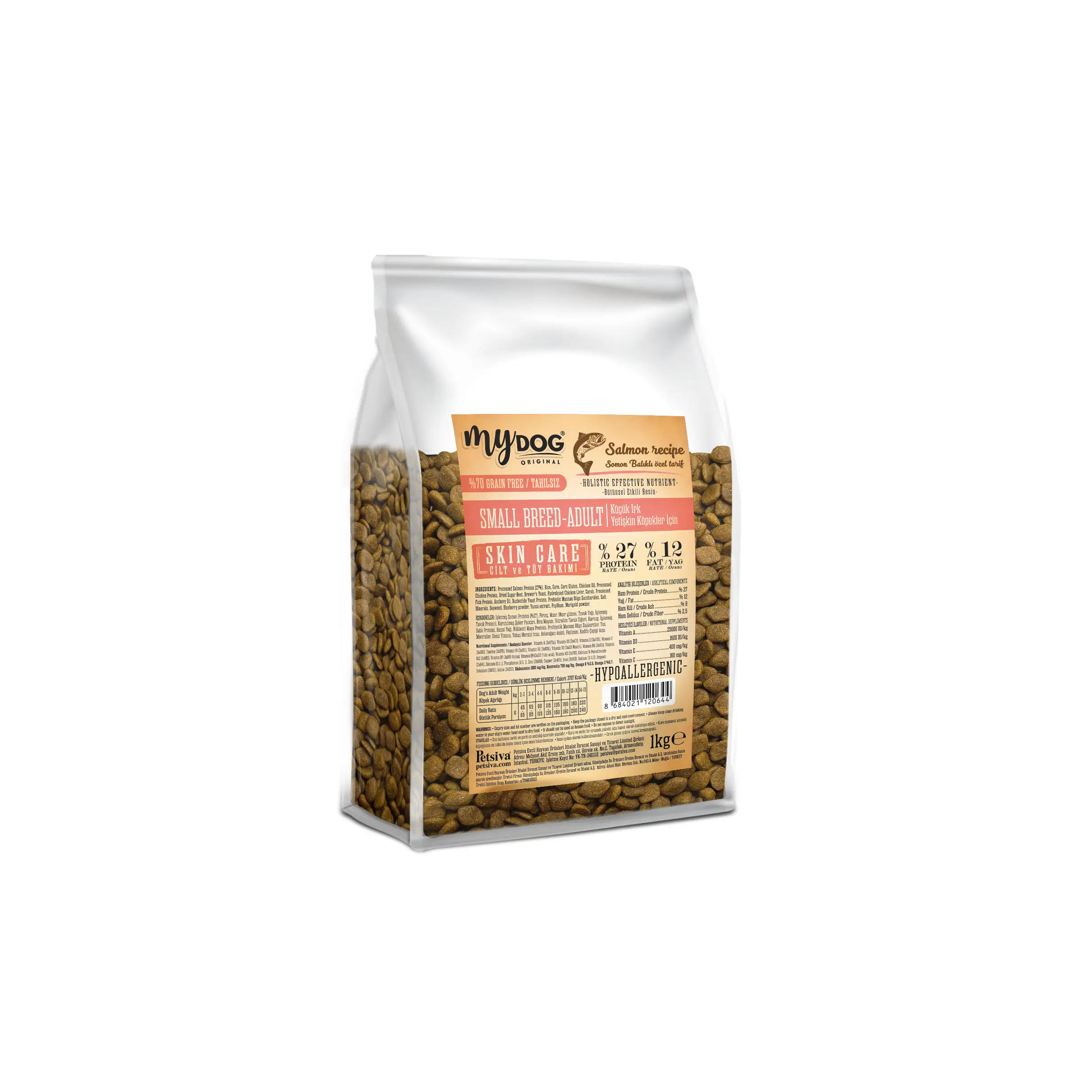 Mydog somon balıklı köpek maması (küçük tane) 1 kg-3041