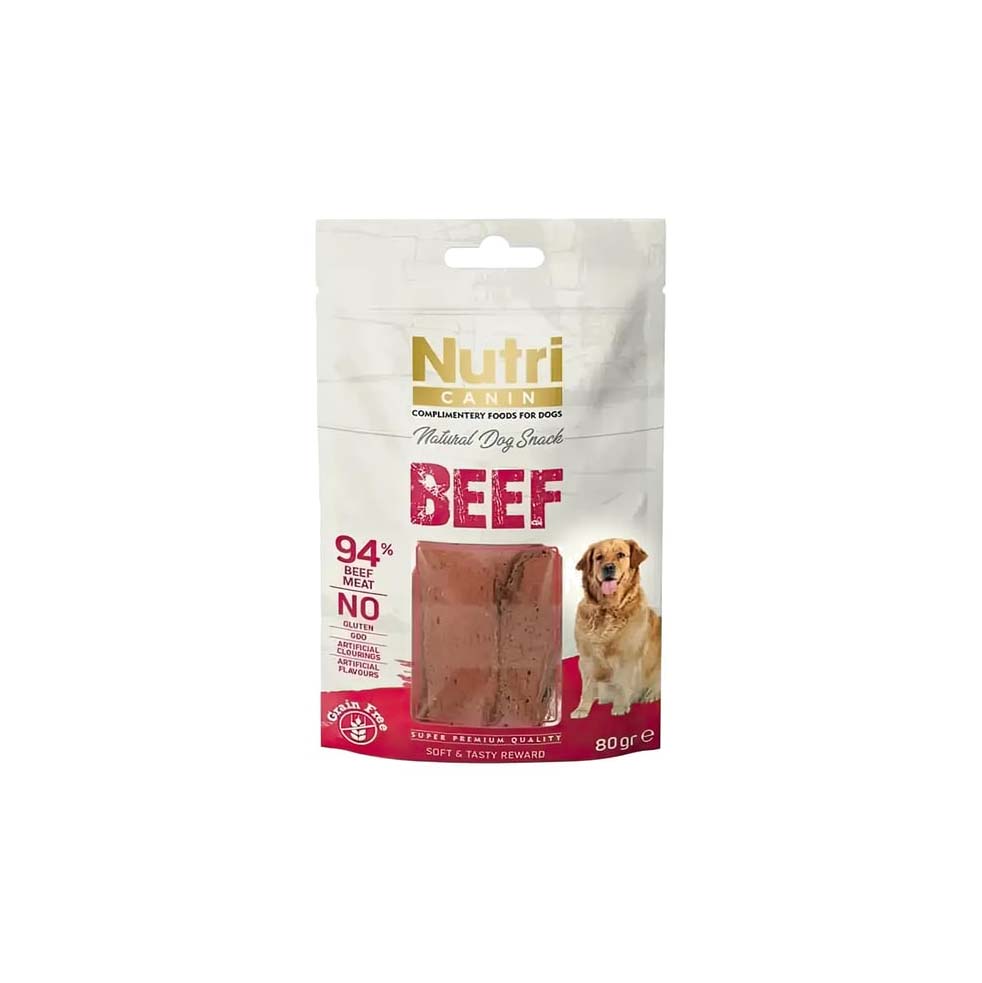 Nutri Canin _94 Sığır Etli Tahılsız Köpek Ödülü-Beef Snack 80 Gr-3085