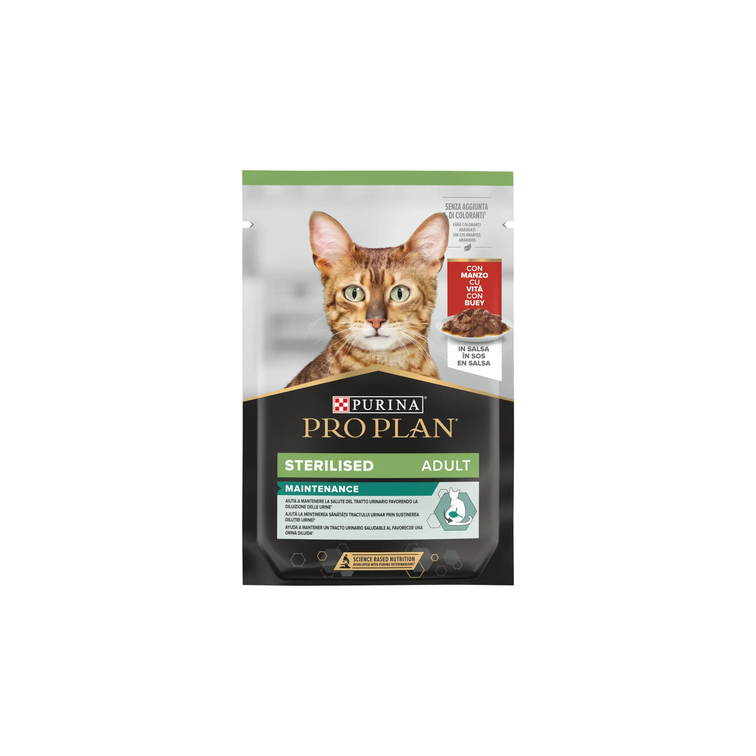 PURİNA STERİLİSED KEDİ POUCH BİFTEKLİ YAŞ MAMA 10 ADETX85 GR KAMPANYALI (SKT 07,2026)-2155