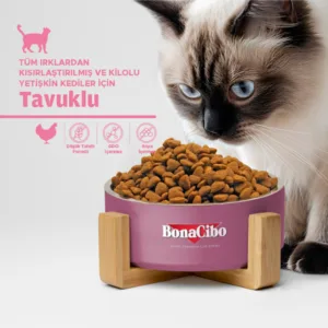 BonaCibo Adult Sterilised Tavuklu Kısırlaştırılmış Yetişkin Kedi Maması 2 kg