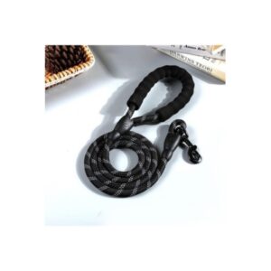 Siyah Reflektörlü Köpek Gezdirme Kayışı 130 cm