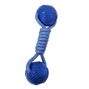 Pet Vogue Dayanıklı İpli Kauçuk Toplu Köpek Çiğneme Oyuncağı 24 cm
