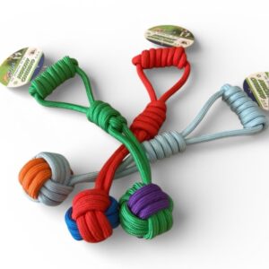 Renkli Dokuma İpli Halat Çekme ve Isırma Köpek Oyuncağı